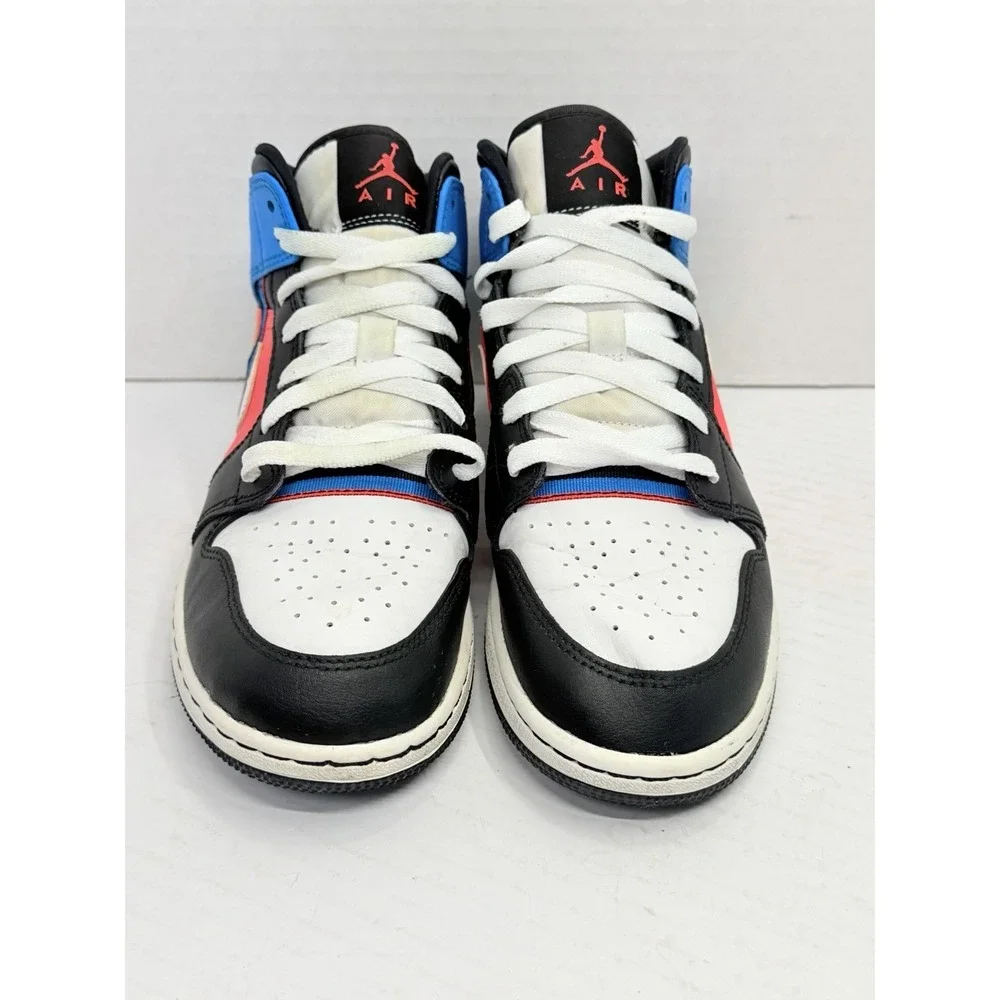 Nike Air Jordan 1 Mid Game Time GS Hyper Pink Blue Black White 6Y CV4891-001